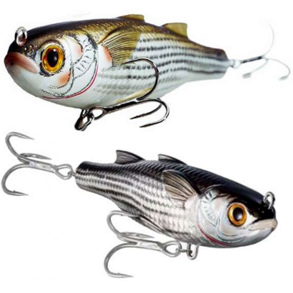 LIVETARGET MUT115FT Mullet Twitchbait Lure 932 Silver/Black