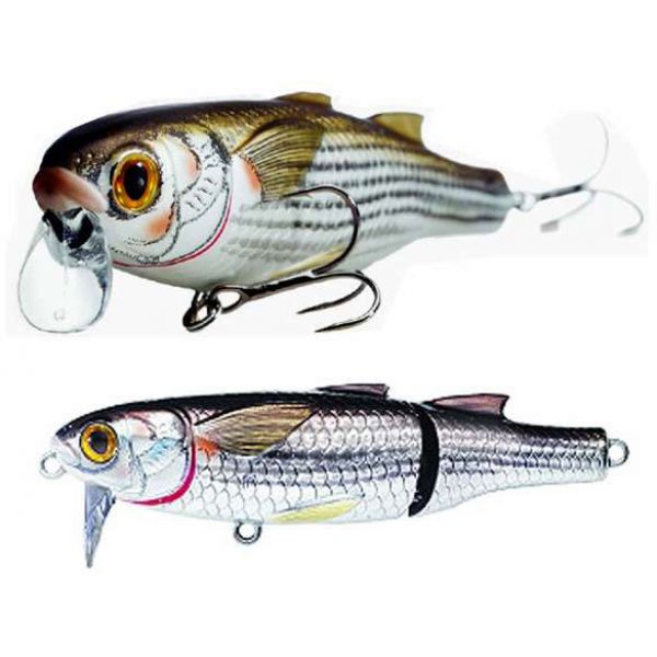 LIVETARGET MWK115T Mullet Wakebait Lure 901 Natural/Matte