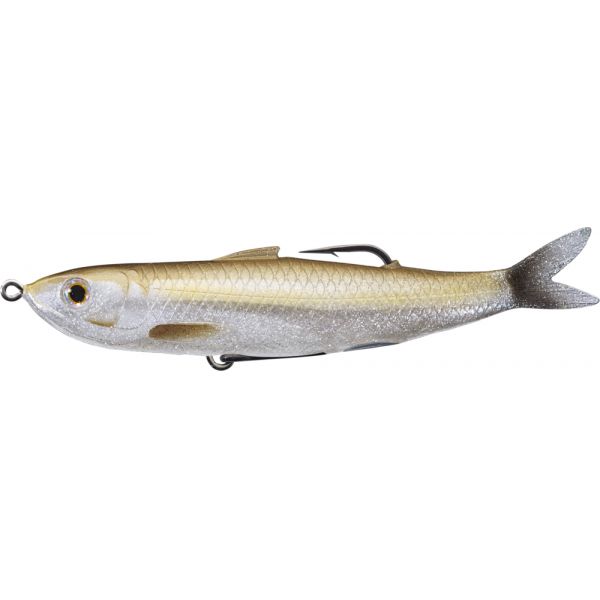 LIVETARGET Hollow Body Shiner - 4-1/2in - Amber / Silver Flake