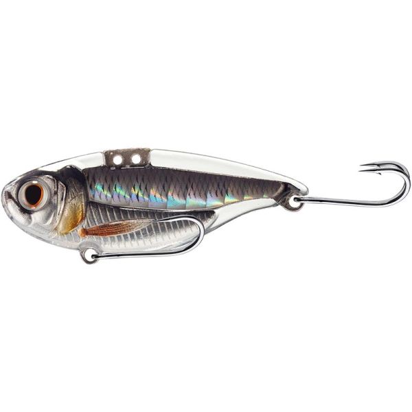 LIVETARGET Sonic Shad Blade Bait - 3/8oz - Silver/Black