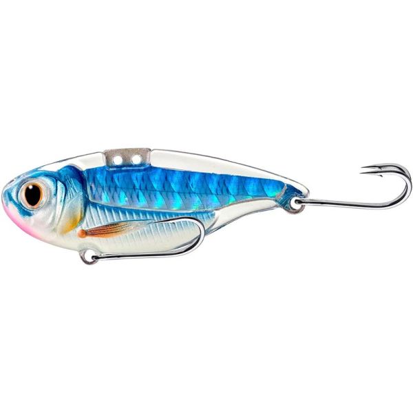 LIVETARGET Sonic Shad Blade Bait - 3/8oz - Glow/Blue