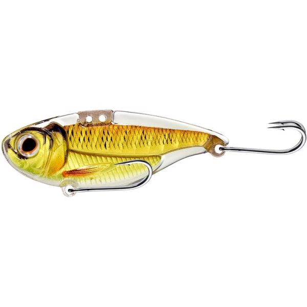 LIVETARGET Sonic Shad Blade Bait - 3/8oz - Gold/Pumpkin