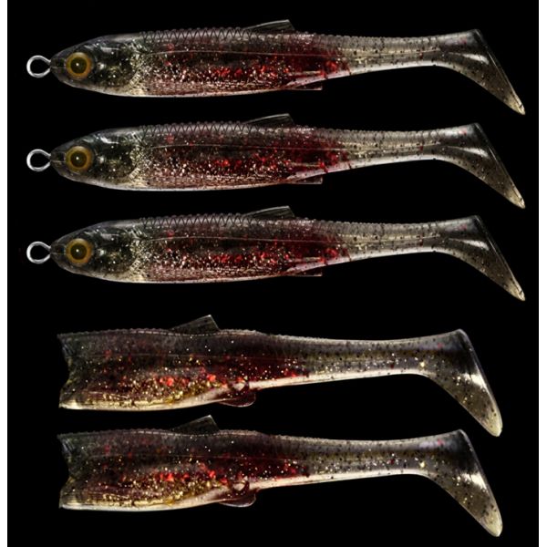 BaitBall Spinner Rig Interchange Pack - Small - Blood Red Minnow