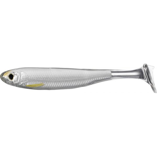 LIVETARGET Slow Roll Shiner - 4in - Silver/Pearl