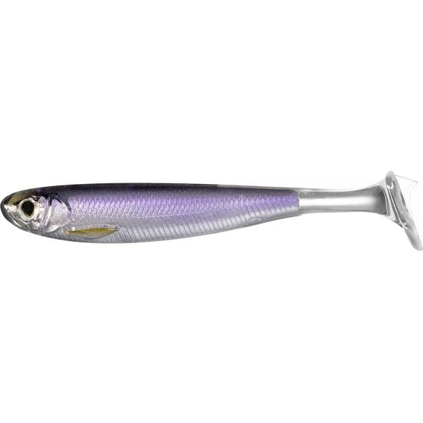 LIVETARGET Slow Roll Shiner - 4in - Silver/Purple