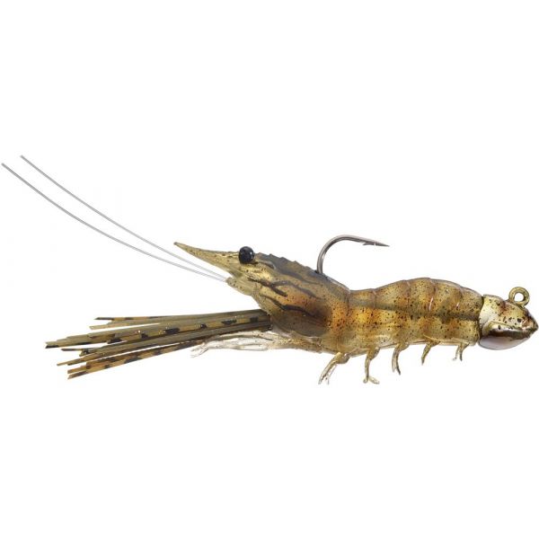 LIVETARGET Fleeing Shrimp - 2-3/4in - Brown Shrimp