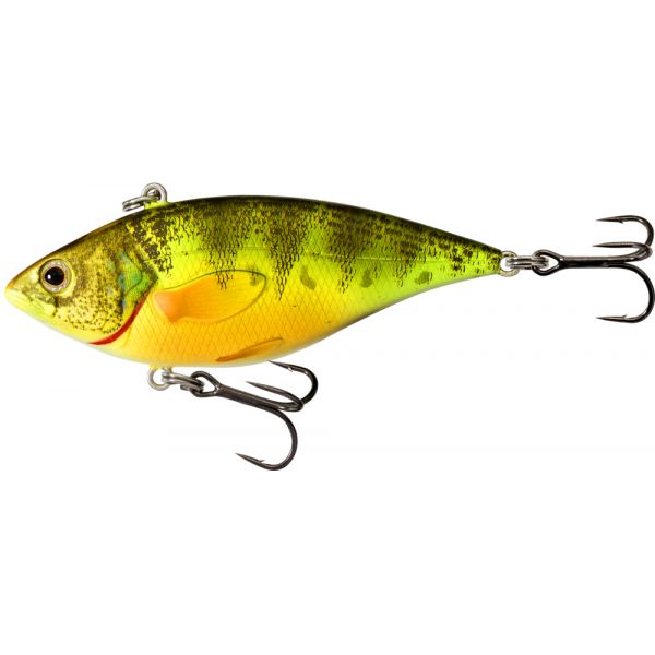 LIVETARGET Yellow Perch Rattlebait - 2in - Florescent/UV