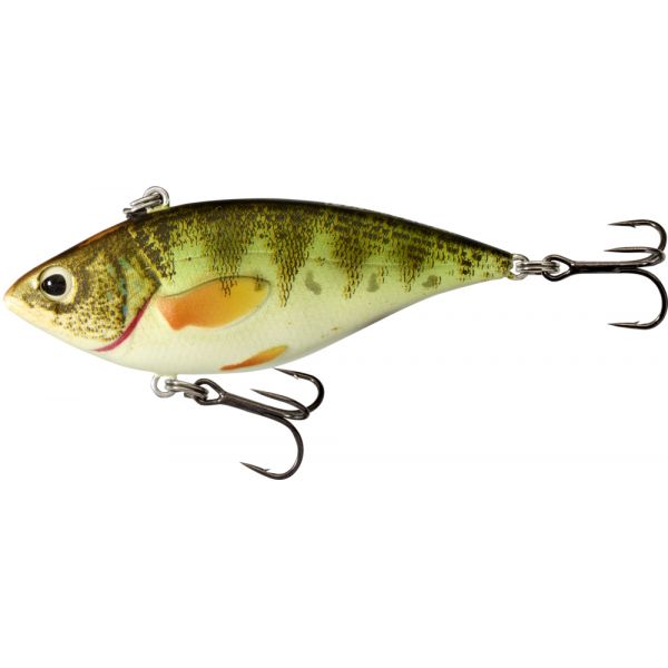 LIVETARGET Yellow Perch Rattlebait - 2in - Glow/UV