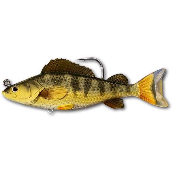 LIVETARGET Yellow Perch Swimbait - 3/4oz - Gold/Olive