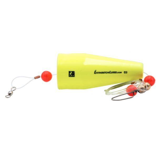 Livingston Lures Grand Slam Popper - 3in Chartreuse Head/Black Body