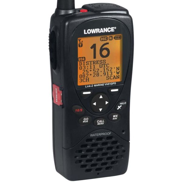 Lowrance 000-10782-001 Link-2 VHf/ GPS Handheld Radio