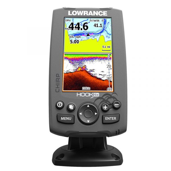 Lowrance 000-12640-001 HOOK-4x Fishfinder w/ 83/200 Transducer