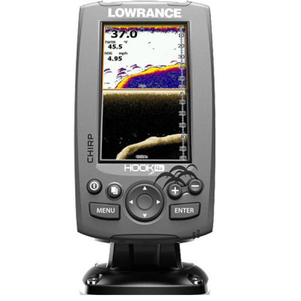 Lowrance 000-12641-001 HOOK-4x Fishfinder w/ HDI Transducer