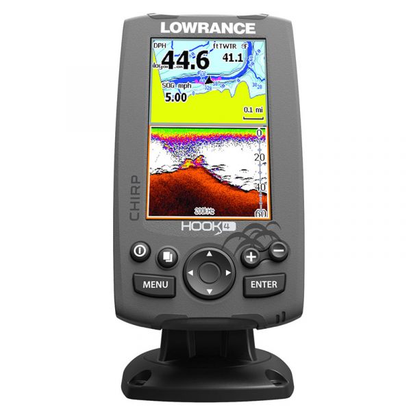 Lowrance 000-12647-001 HOOK-4 Combo w/ HDI Transom Mount Transducer