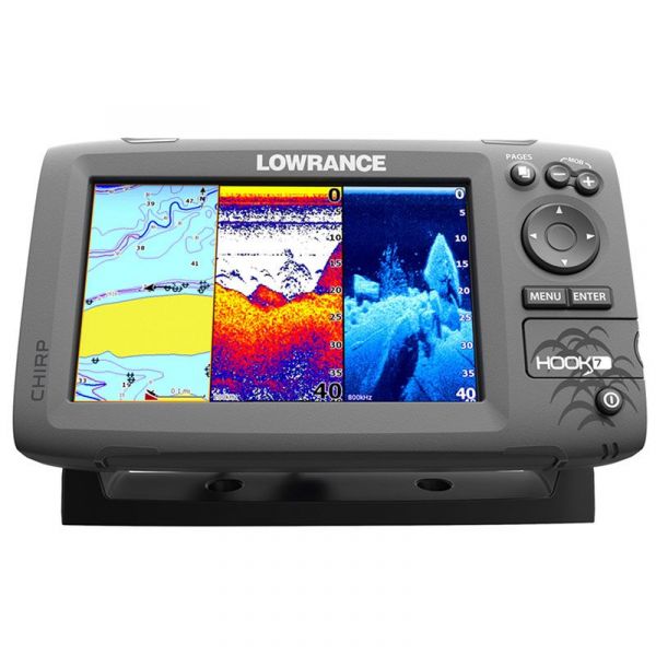 Lowrance 000-12663-001 HOOK-7 Fishfinder/Chartplotter Combo