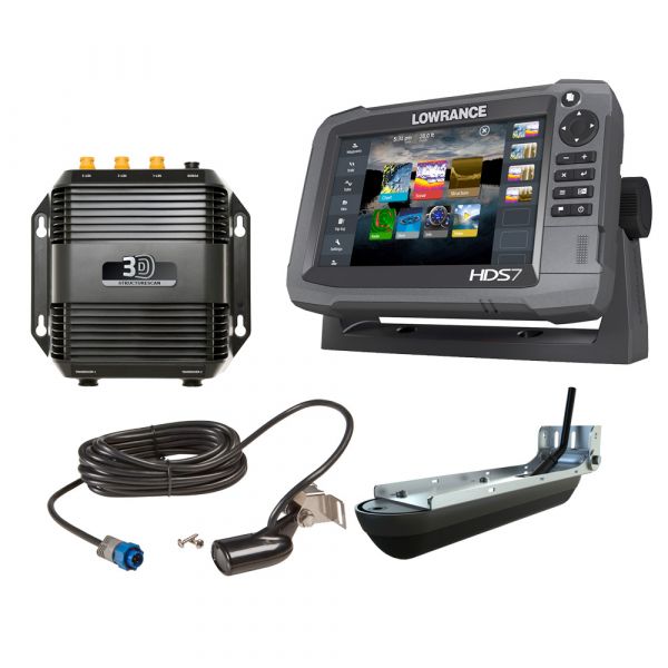 Lowrance 000-12914-001 HDS-7 Gen3 w/ Transducer & StructureScan 3D