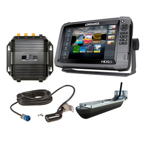 Lowrance 000-12915-001 HDS-9 Gen3 w/ Transducer & StructureScan 3D