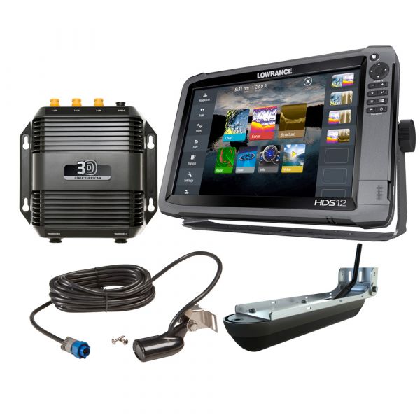 Lowrance 000-12916-001 HDS-12 Gen3 w/ Transducer & StructureScan 3D