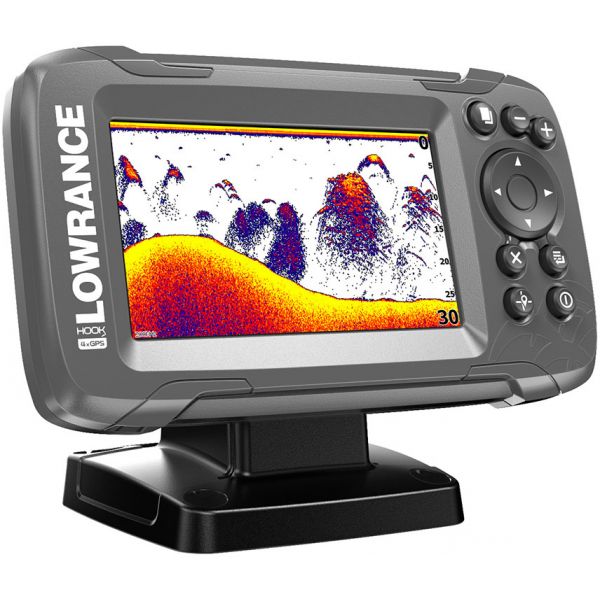 Lowrance HOOK2-4x 4in GPS Fishfinder w/ Track Plotter & Bullet Skimmer