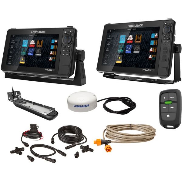 Lowrance HDS-9 LIVE / HDS-12 LIVE Boat in a Box Bundle