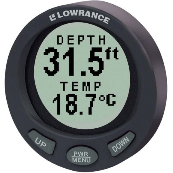 Lowrance 47-94 LST-3800 In-Dash Digital Depth/Temp Guage w/ Transducer