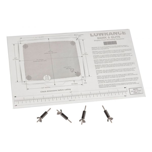 Lowrance Elite/Mark Flush Mount Kit 5'' FM-ME5