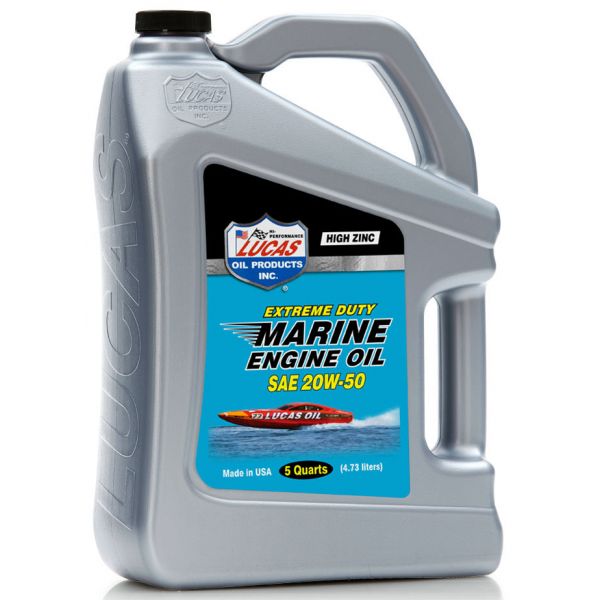 Lucas Oil Extreme Duty Marine Engine Oil SAE 20W50 - 5 qt.