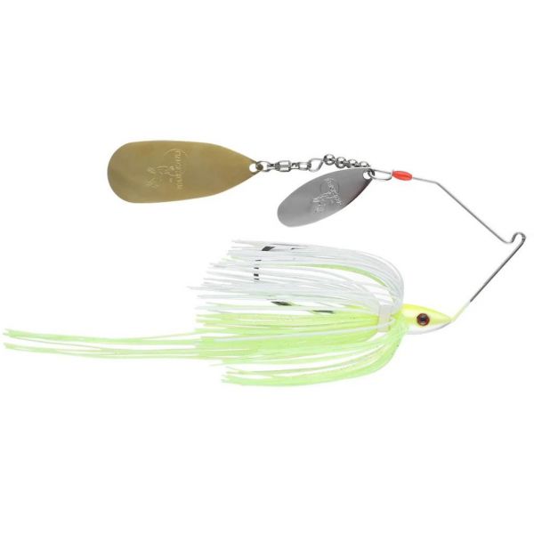 Luck-E-Strike Rick Clunn Trickster Spinnerbait - 1/2oz - White/Chart