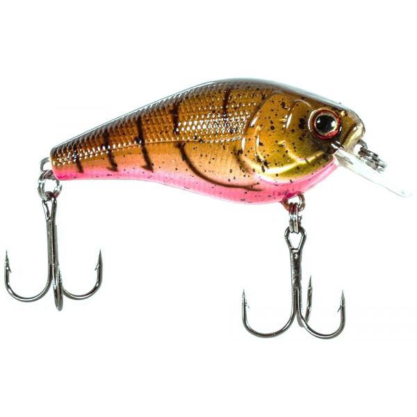 Luck-E-Strike RC2 Series 3 Squarebill Crankbait - Brown Pink Craw