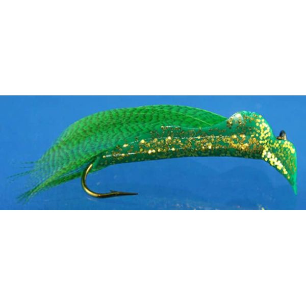 Lucky Bug #2 Bingo Bug Lure Green w/ Yellow (Yellow Belly)