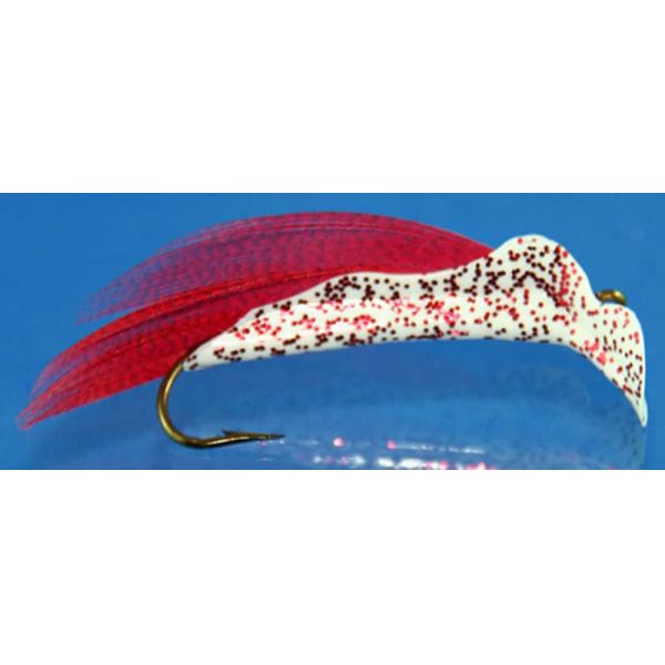 Lucky Bug #2 Bingo Bug Lure White w/ Red (Redrum)