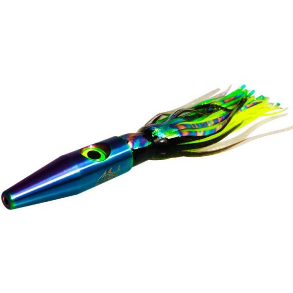 MagBay Lures Plomerito Trolling Lure - Purple Green/Iridescent Head