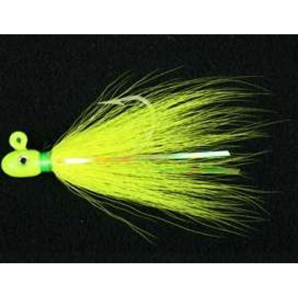 MagicTail Bullet Head Bucktail - 4oz - Chartreuse