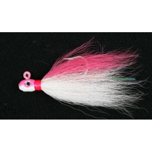 MagicTail Bullet Head Bucktail 3oz - Pink/White