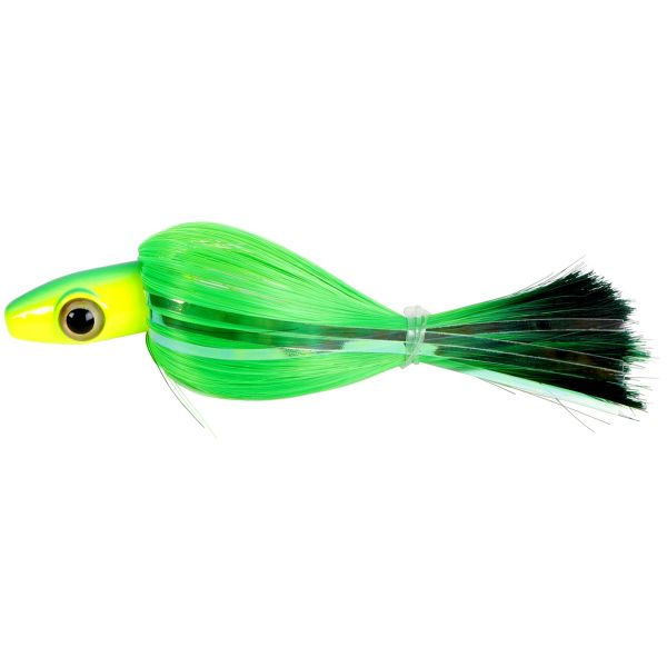 MagicTail Hoo Magic Trolling Head - 1oz - Chartreuse Green Tip