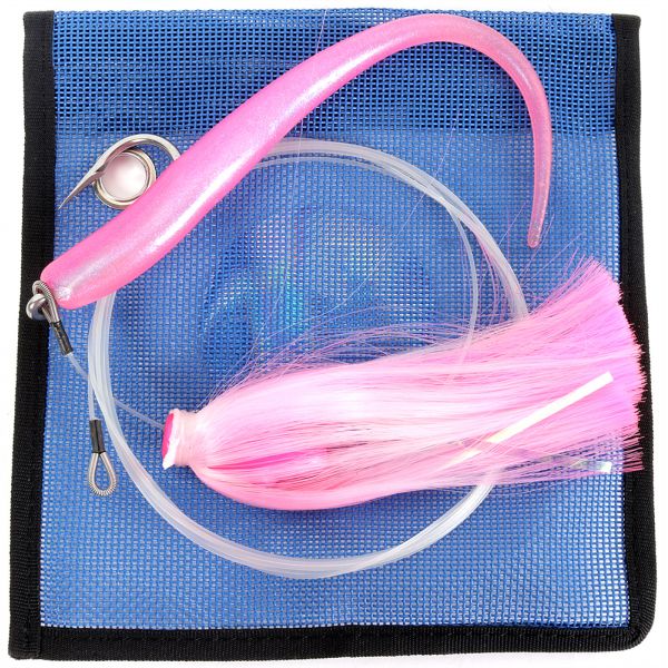 MagicTail Hoo Magic Plastic Rigged Trolling Head - 3.5oz - Pink Tip