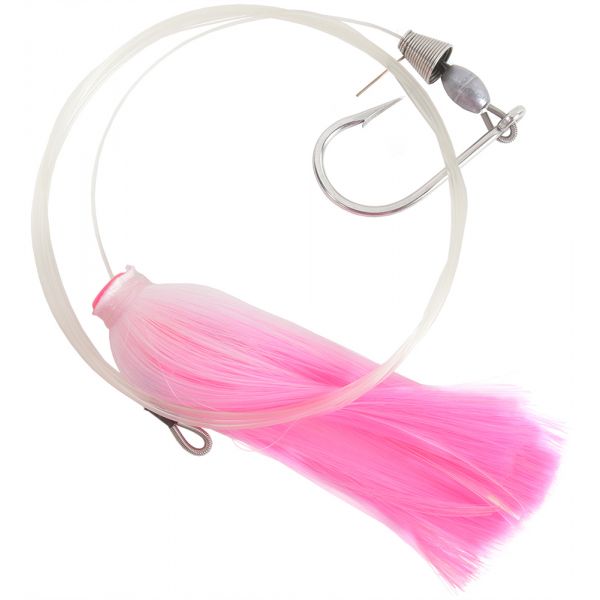 MagicTail Hoo Magic Pin Rigged Trolling Head - 1oz - Pink Tip