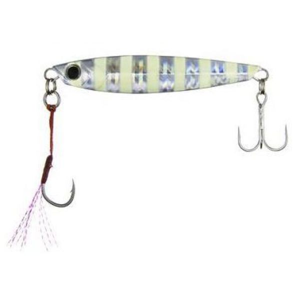 Major Craft Jigpara Standard Jig - 1.76 oz. - Zebra Glow