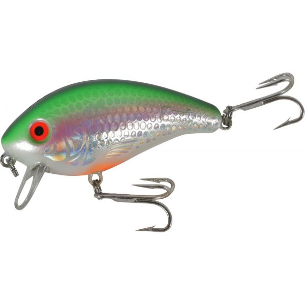 Manns Tidewater Mid 1-minus Croaker Wake Bait Green Mullet Holographic