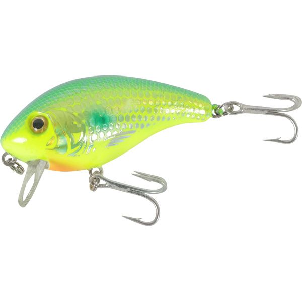 Manns Tidewater Mid 1-Minus Croaker Wake Bait Citrus Shad Holographic