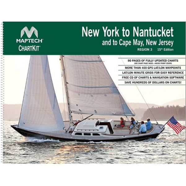 Maptech ChartKit: New York - Nantucket & Cape May, 15th Edition