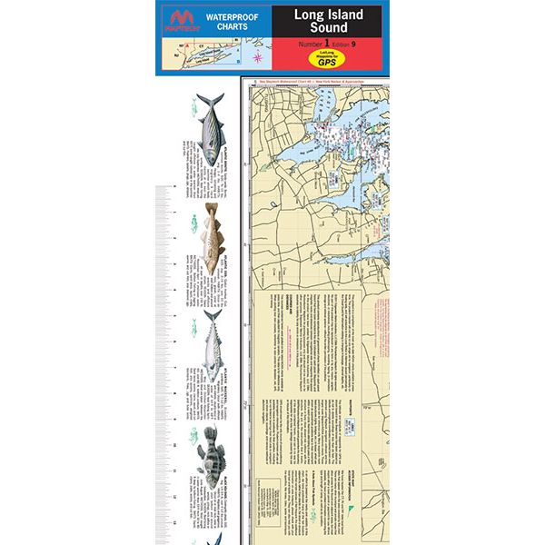 Maptech WPC001 Waterproof Chart - Long Island Sound