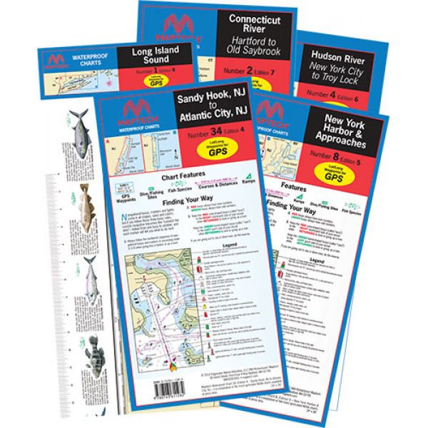 Maptech WPC016 Waterproof Chart - Western Long Island Sound