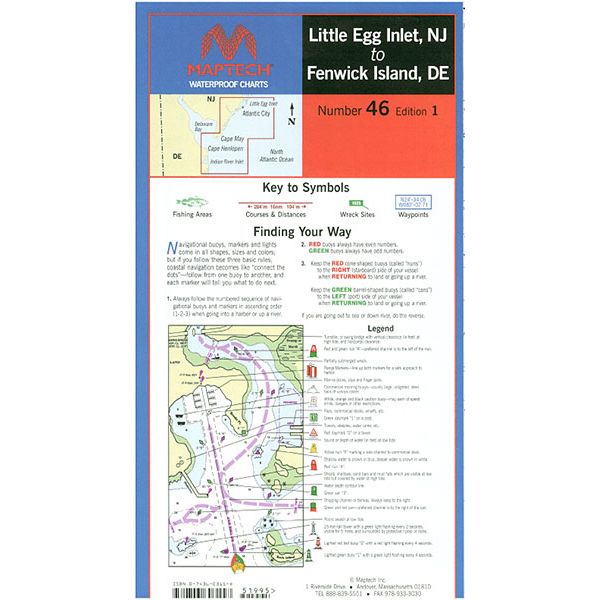 Maptech WPC046 Waterproof Chart - Little Egg Inlet to Fenwick Island