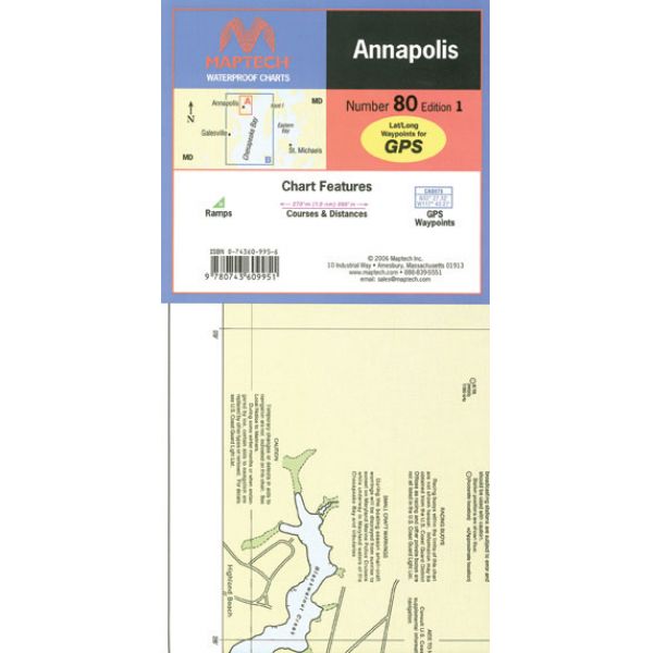 Maptech WPC080 Waterproof Chart - Annapolis