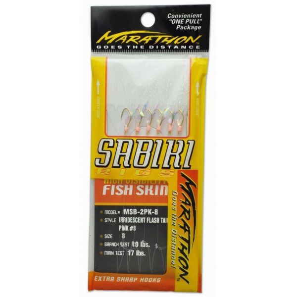 Marathon MSB-2PK Flash Tail Sabiki Rig - 1 Pack - Size 8