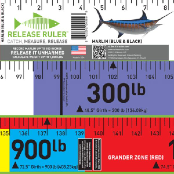 Blue Black Marlin Release Ruler