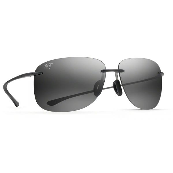 Maui Jim Hikina Sunglasses. Matte Grey Frame/Neutral Grey Lens