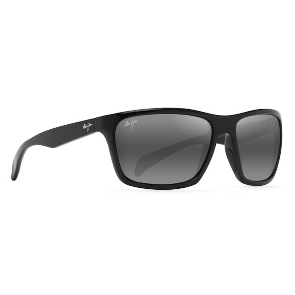 Maui Jim Makoa Sunglasses - Gloss Black Frame/Neutral Grey Lens