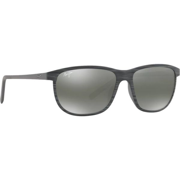 Maui Jim Dragon's Teeth Sunglasses - Grey Stripe Frame/Neutral Grey Lens